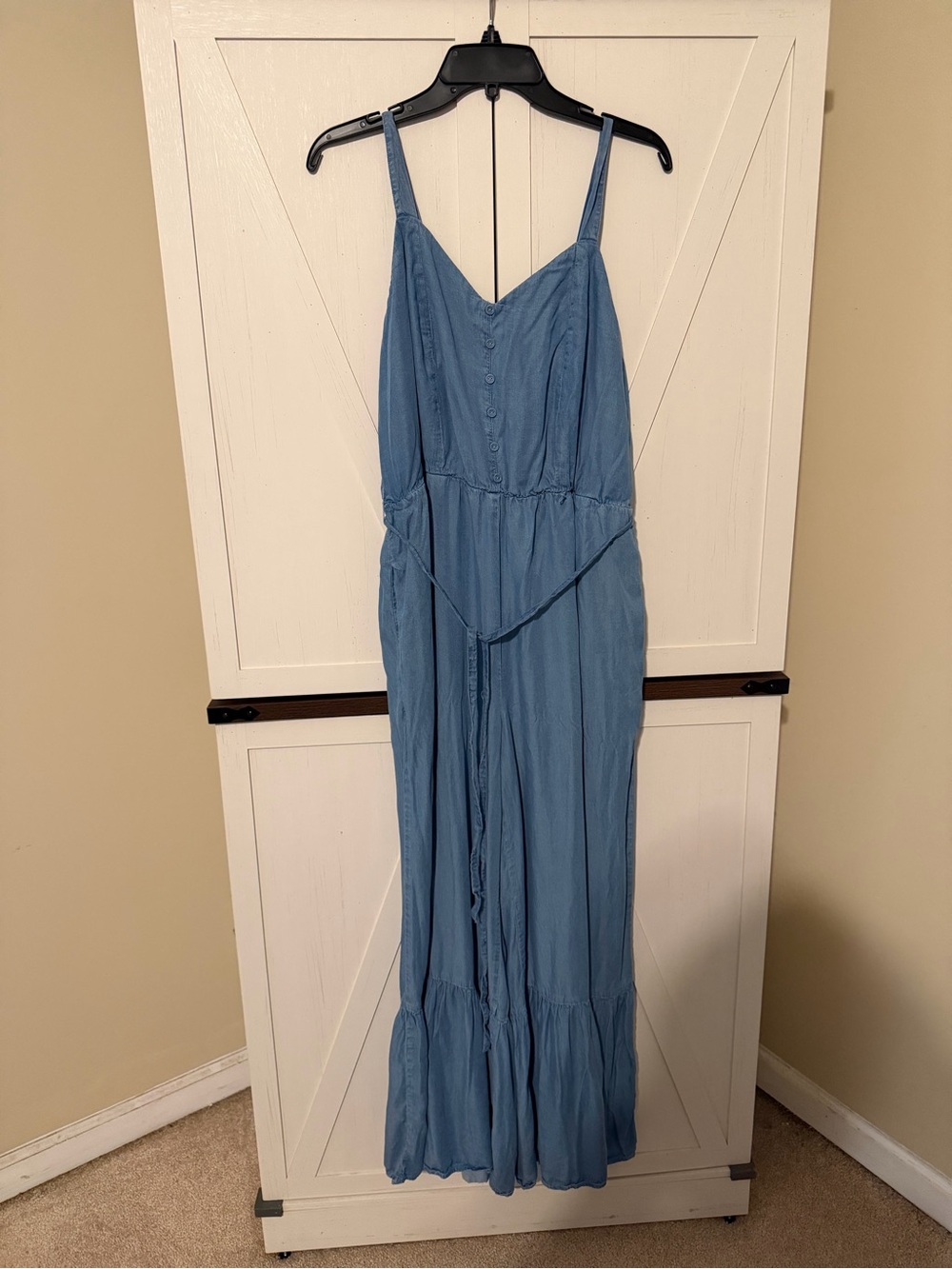 Cato Light Blue Sleeveless Jumpsuit